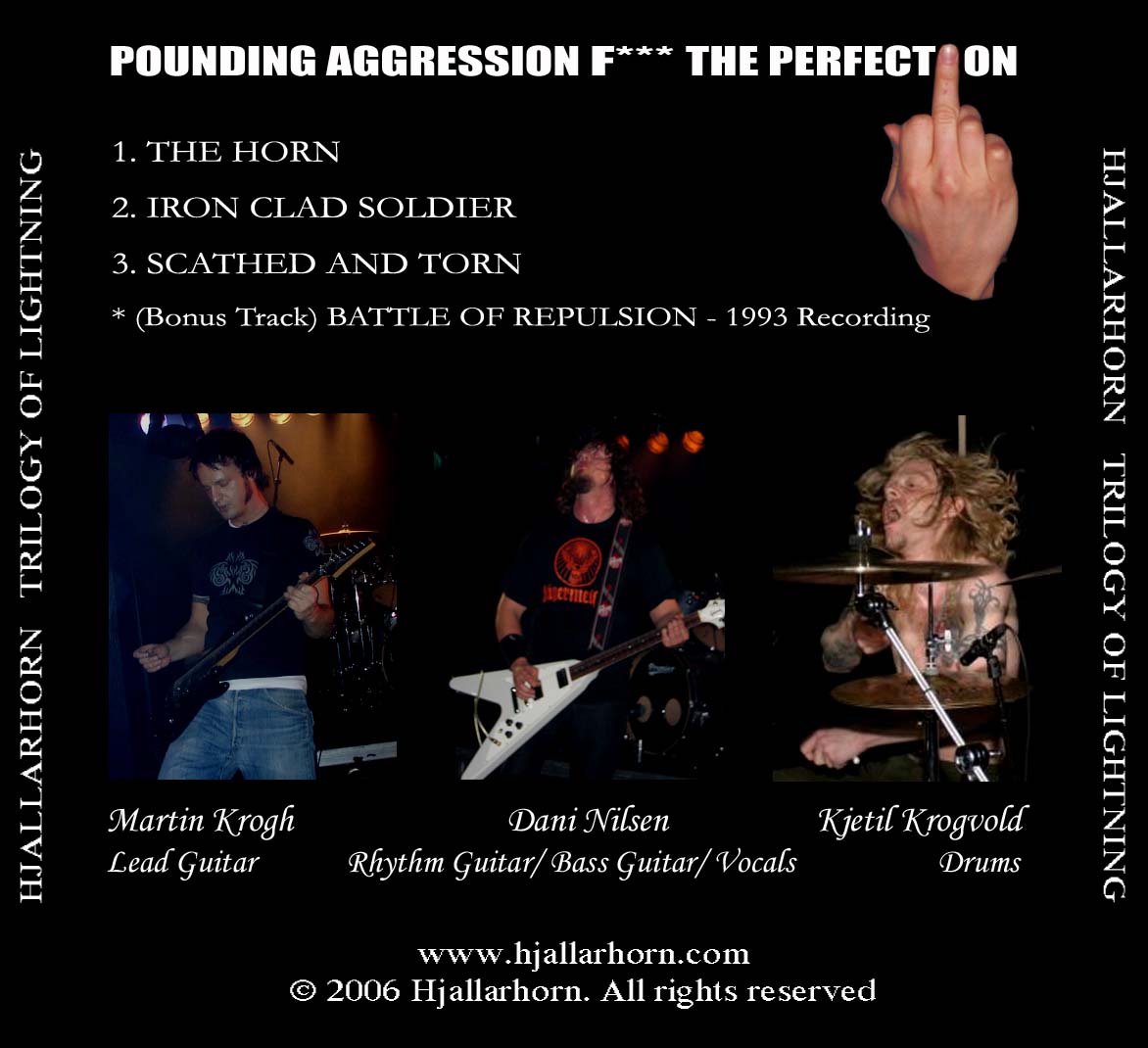 Trilogy Of Lightning (2006) EP backcover.